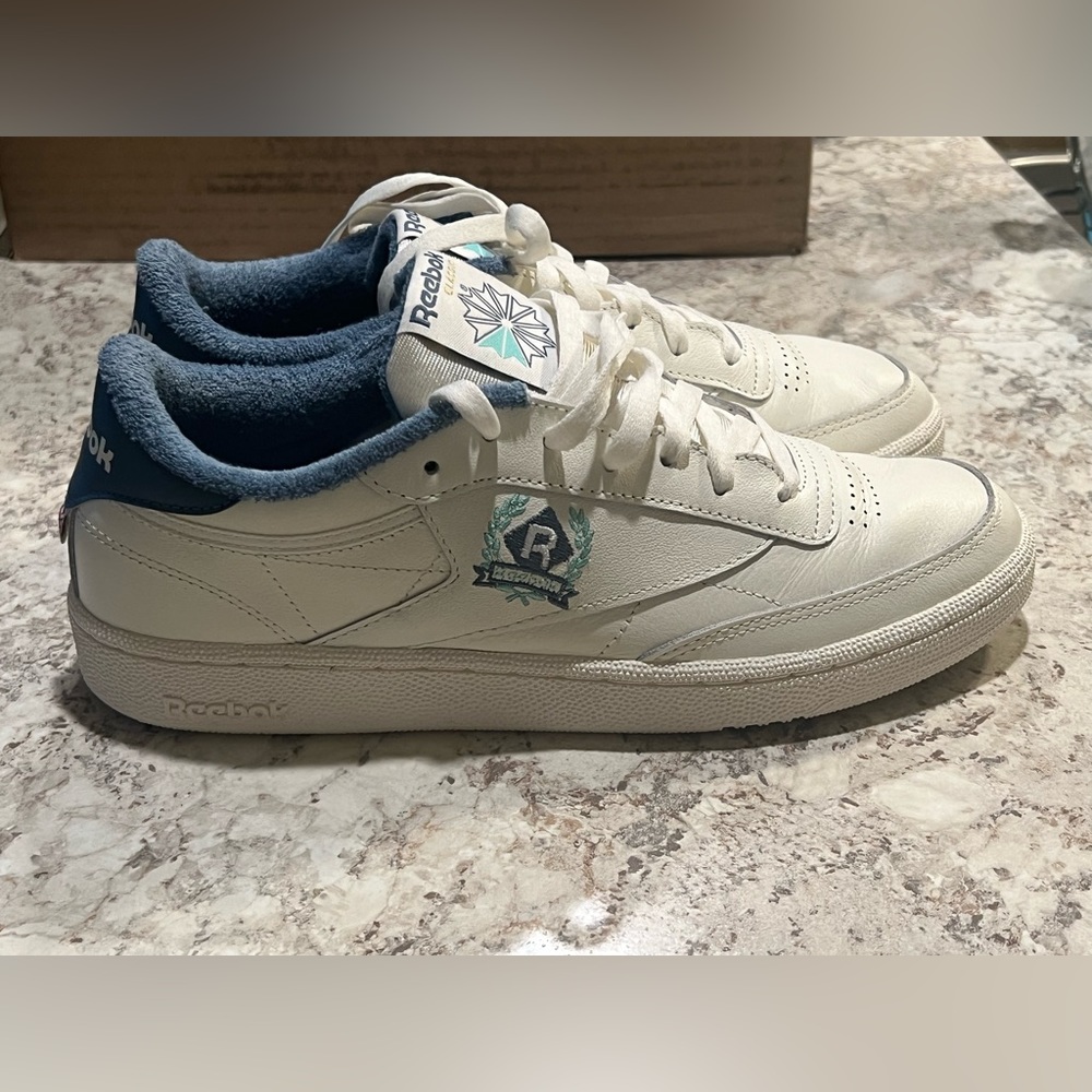 Reebok Women Club C 85 Chalk Blue Slate White Casual Shoe Size 10
